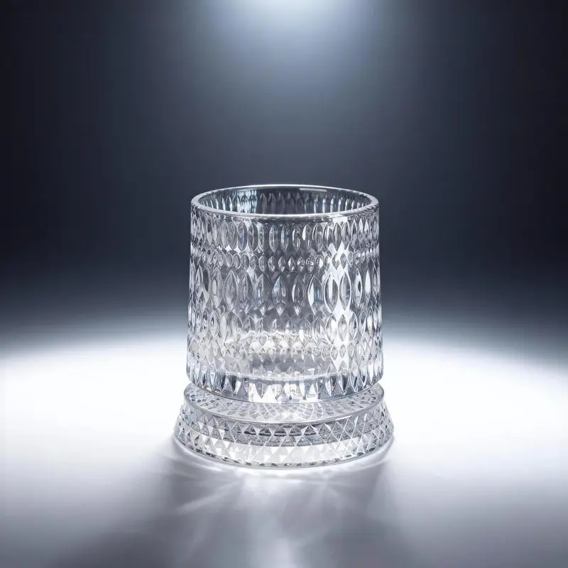 Rotating Crystal Whiskey Glass