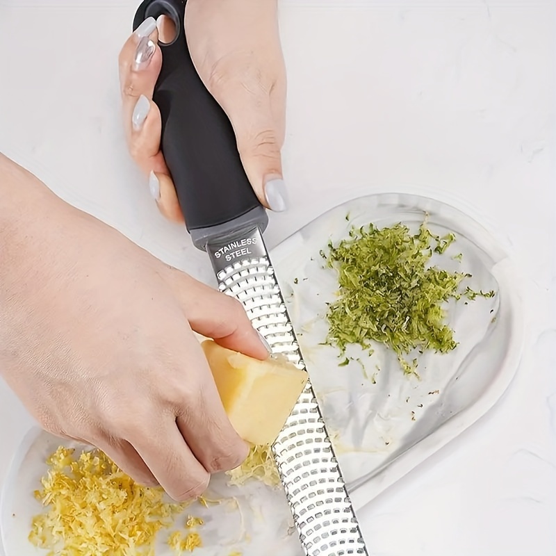 Stainless Steel Zester Grater - Multi Functional Citrus Lemon Zester & Cheese Grater for Kitchen Cooking