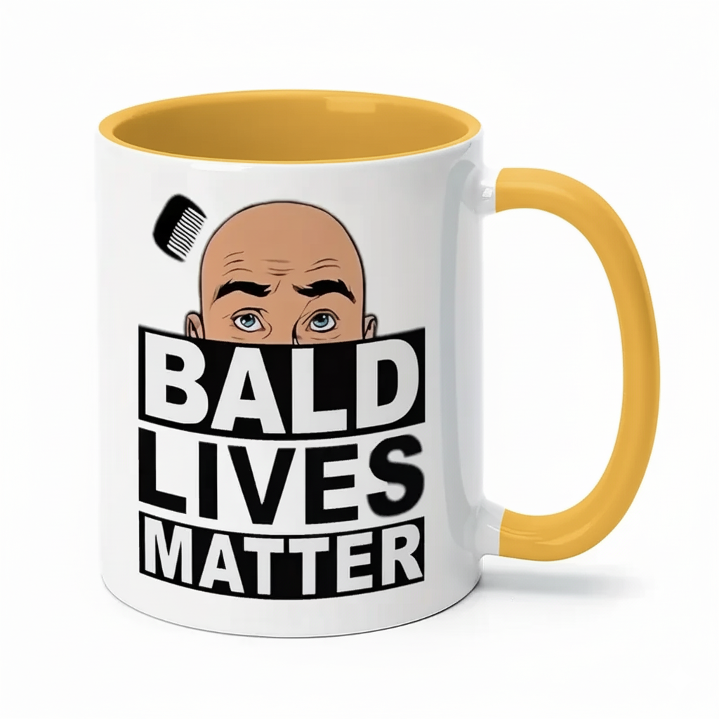 Ceramic Mug With Fun Text And Cartoon Art