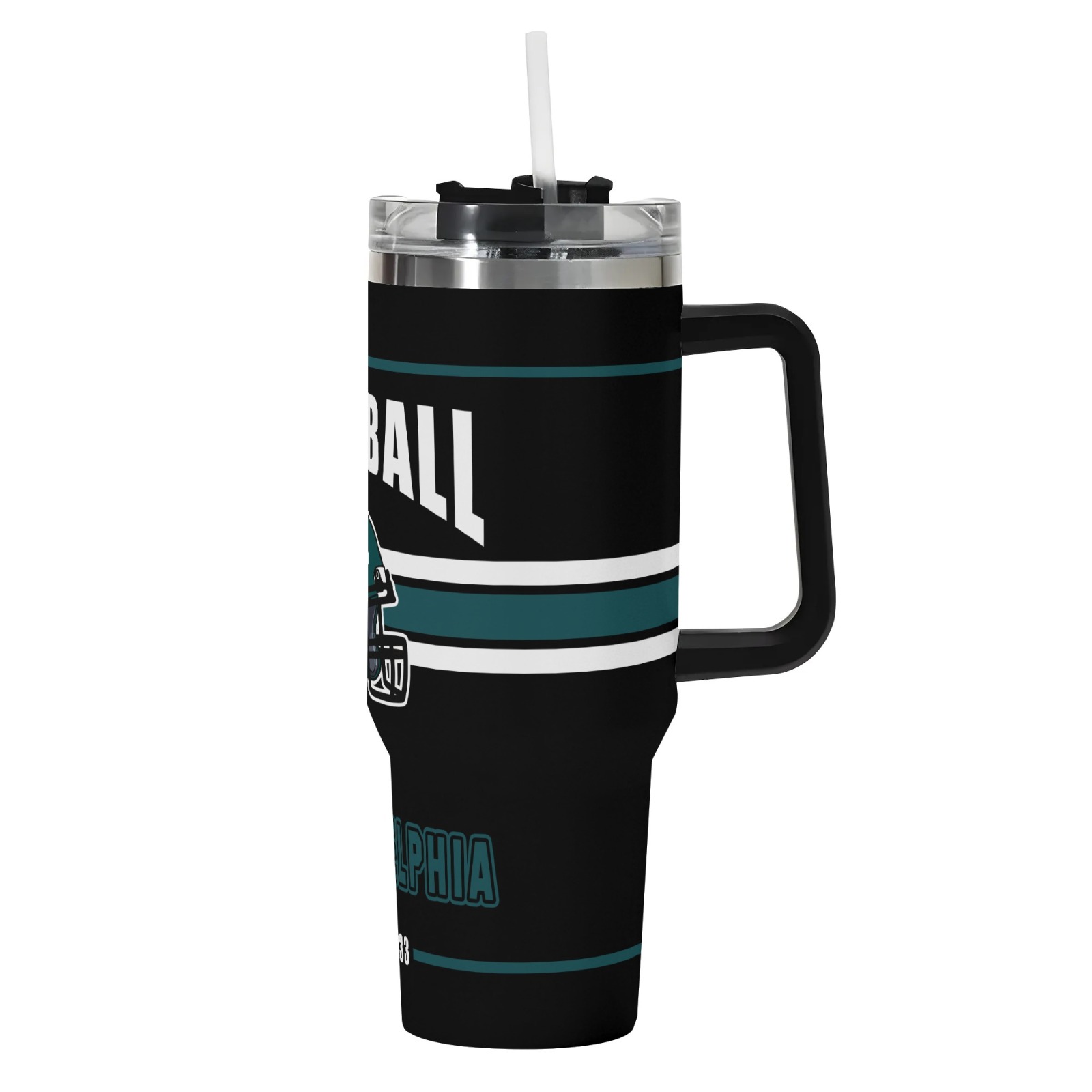 40oz Philadelphia Football Team Themed Stainless Steel Travel Cup