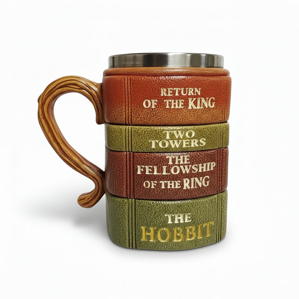 Book Series Inspired Coffee Mug With Decorative Design