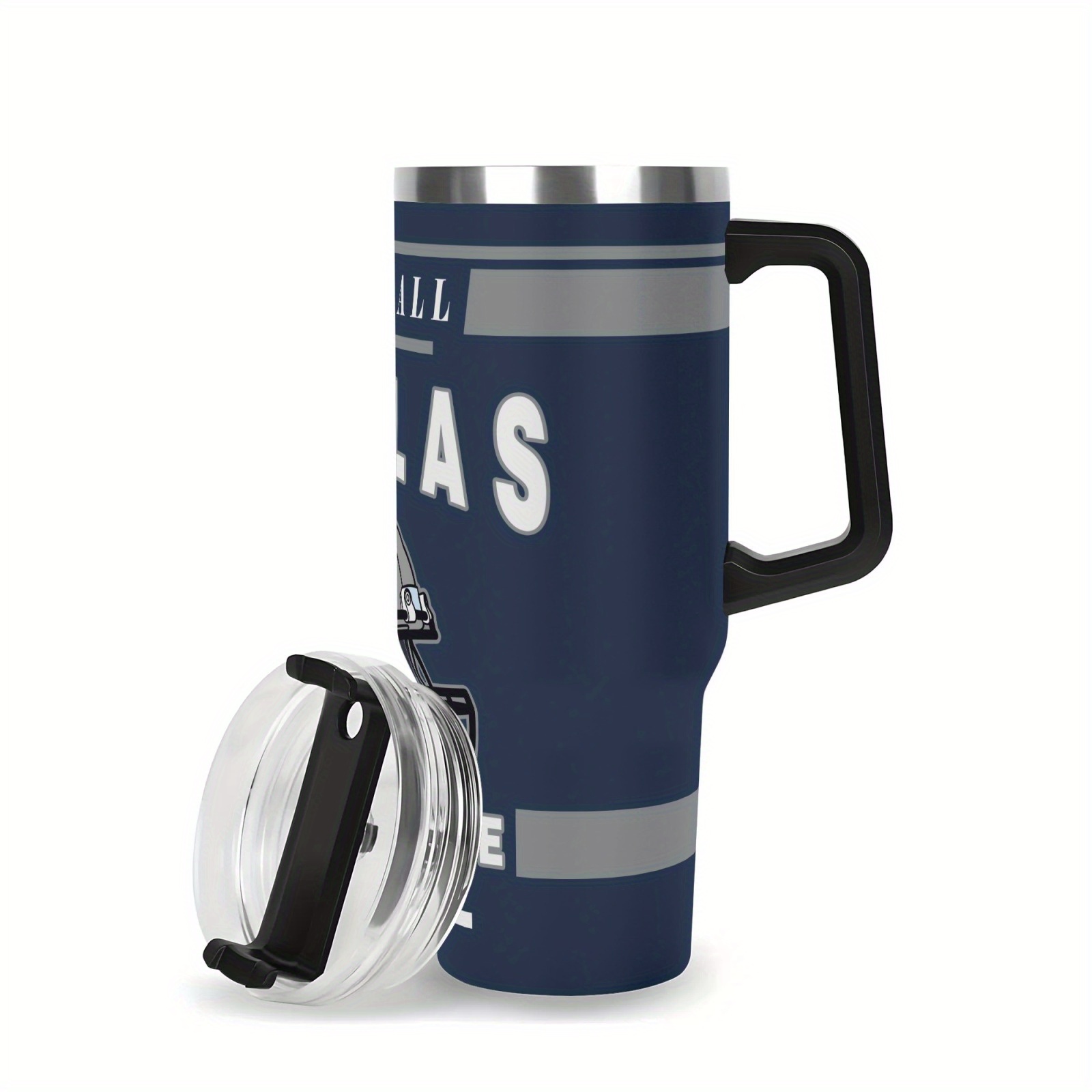 40oz Dallas Cowboys Football Team Themed Personalized Stainless Steel Travel Tumbler
