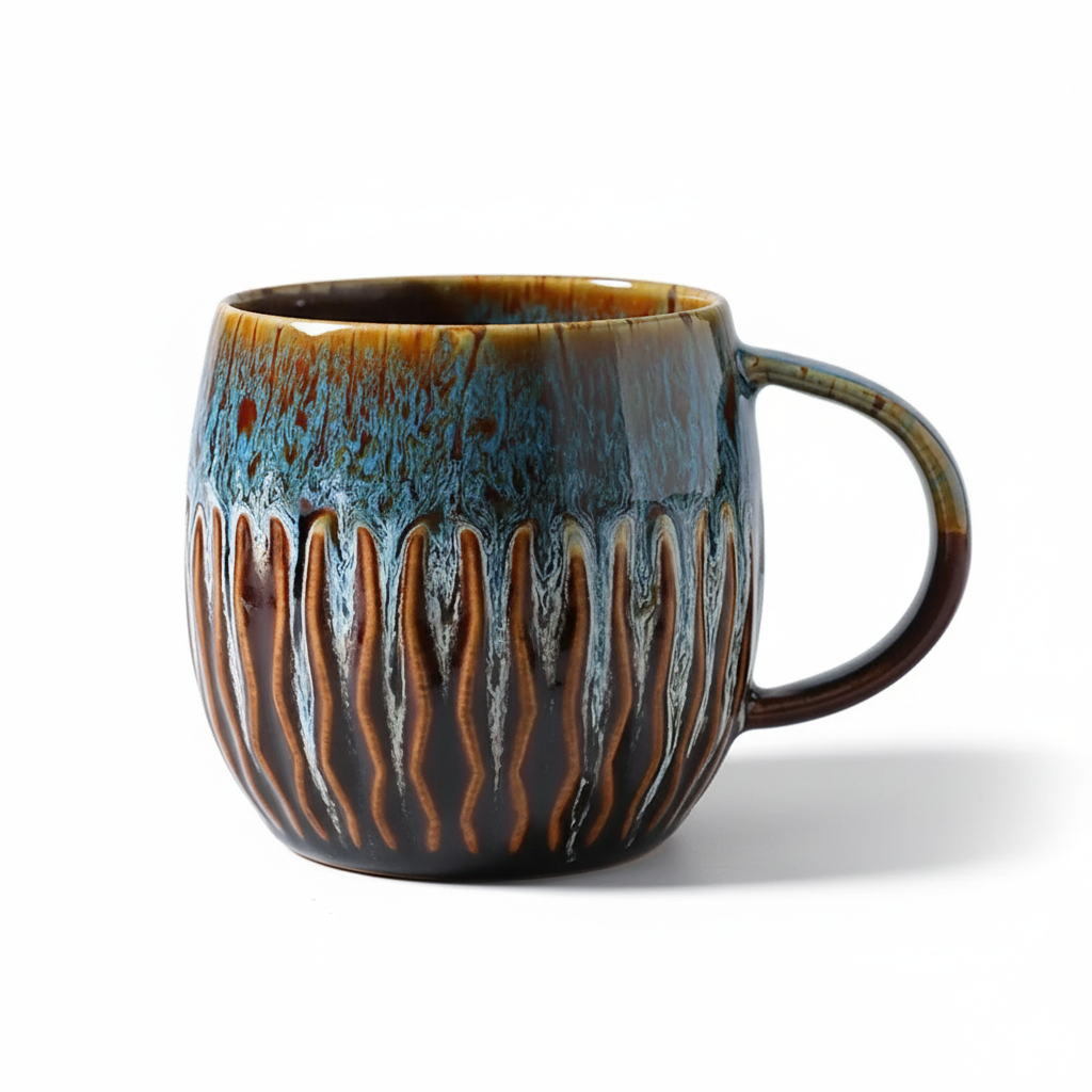 Artistic Handcrafted Ceramic Coffee Mug