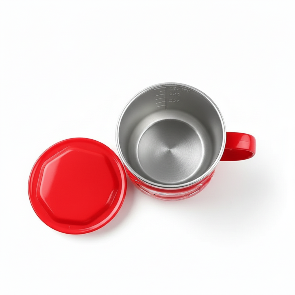 McQueen Design Stainless Steel Mug With Lid