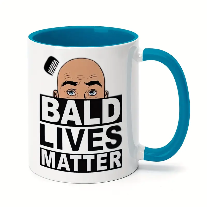 Ceramic Mug With Fun Text And Cartoon Art