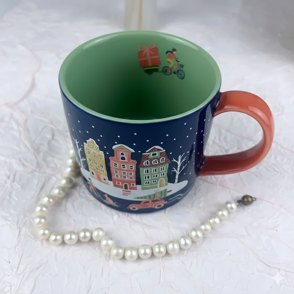 Christmas Tree Graffiti Ceramic Mug