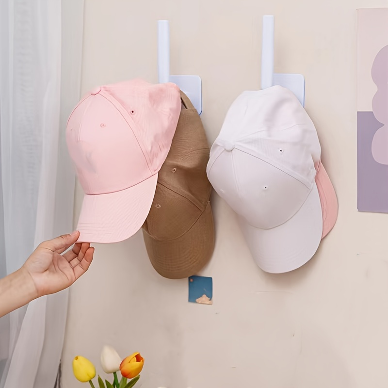 Set of 2 Wall Mounted Hat Hook Rack
