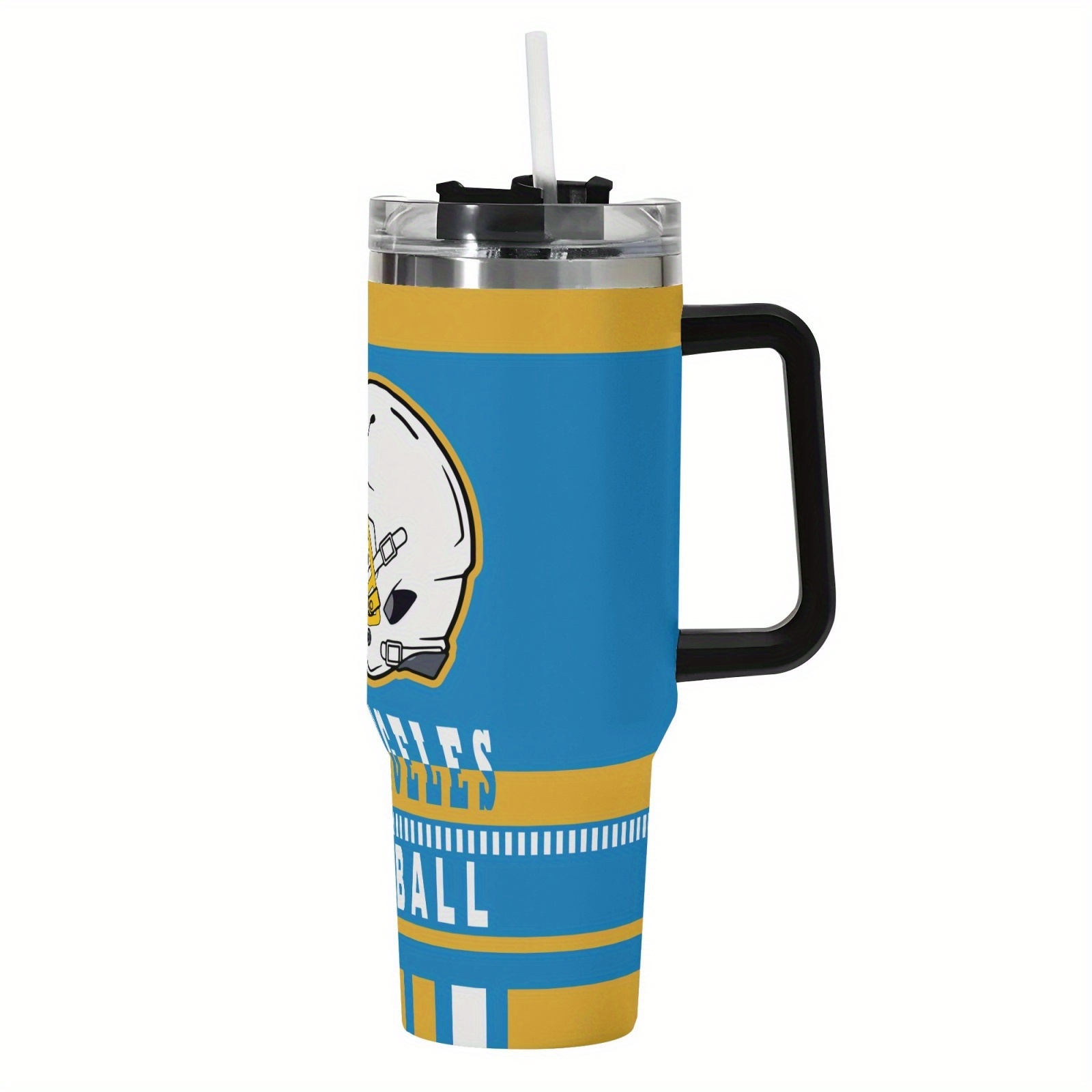 40oz Los Angeles Chargers Football Team Themed Stainless Steel Tumbler