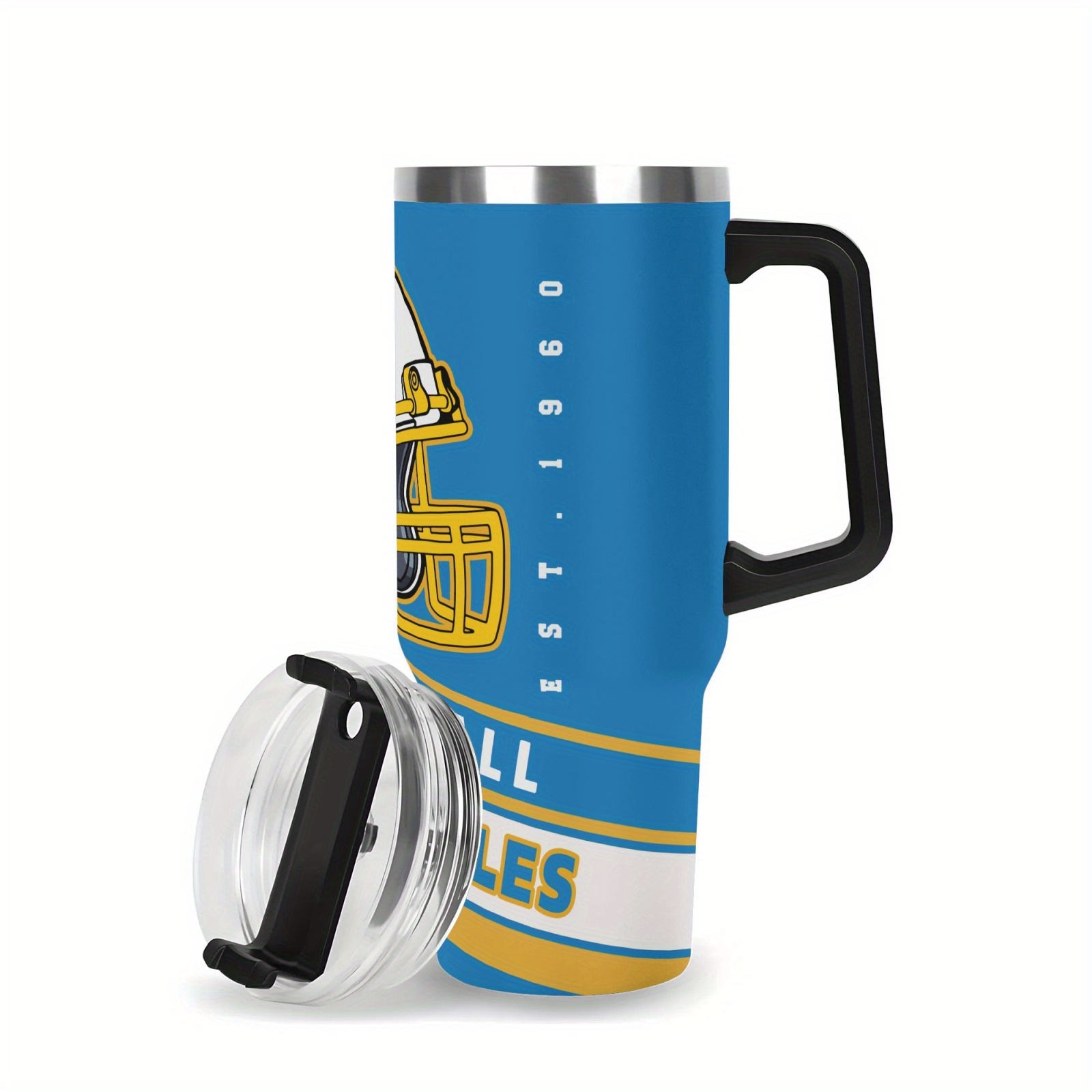 40oz Los Angeles Chargers Football Team Themed Stainless Steel Travel Tumbler