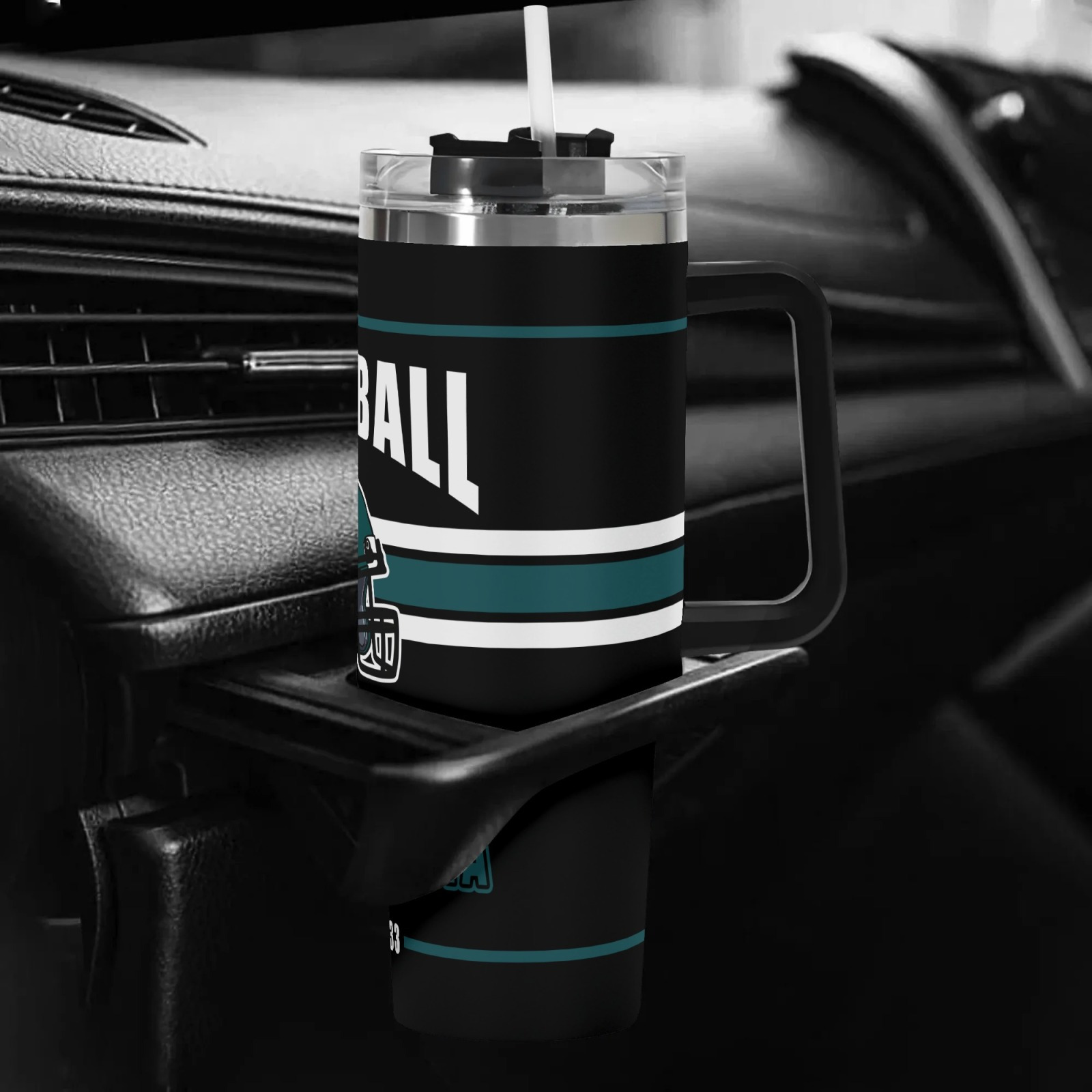 40oz Philadelphia Football Team Themed Stainless Steel Travel Cup