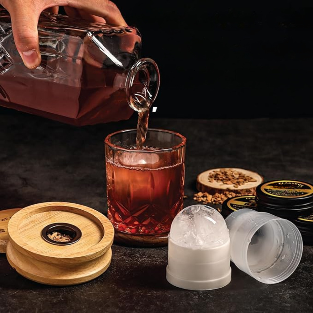 Gourmet Scent Infusion Kit With Torch-Wine and Whiskey Decanter