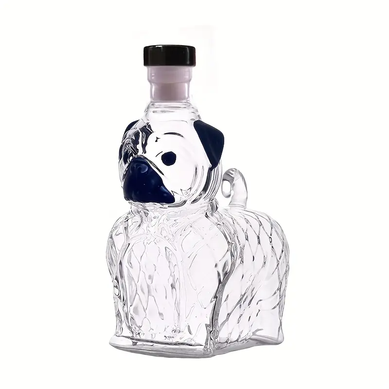 Adorable Pug Shaped Wine And Whiskey Decanter
