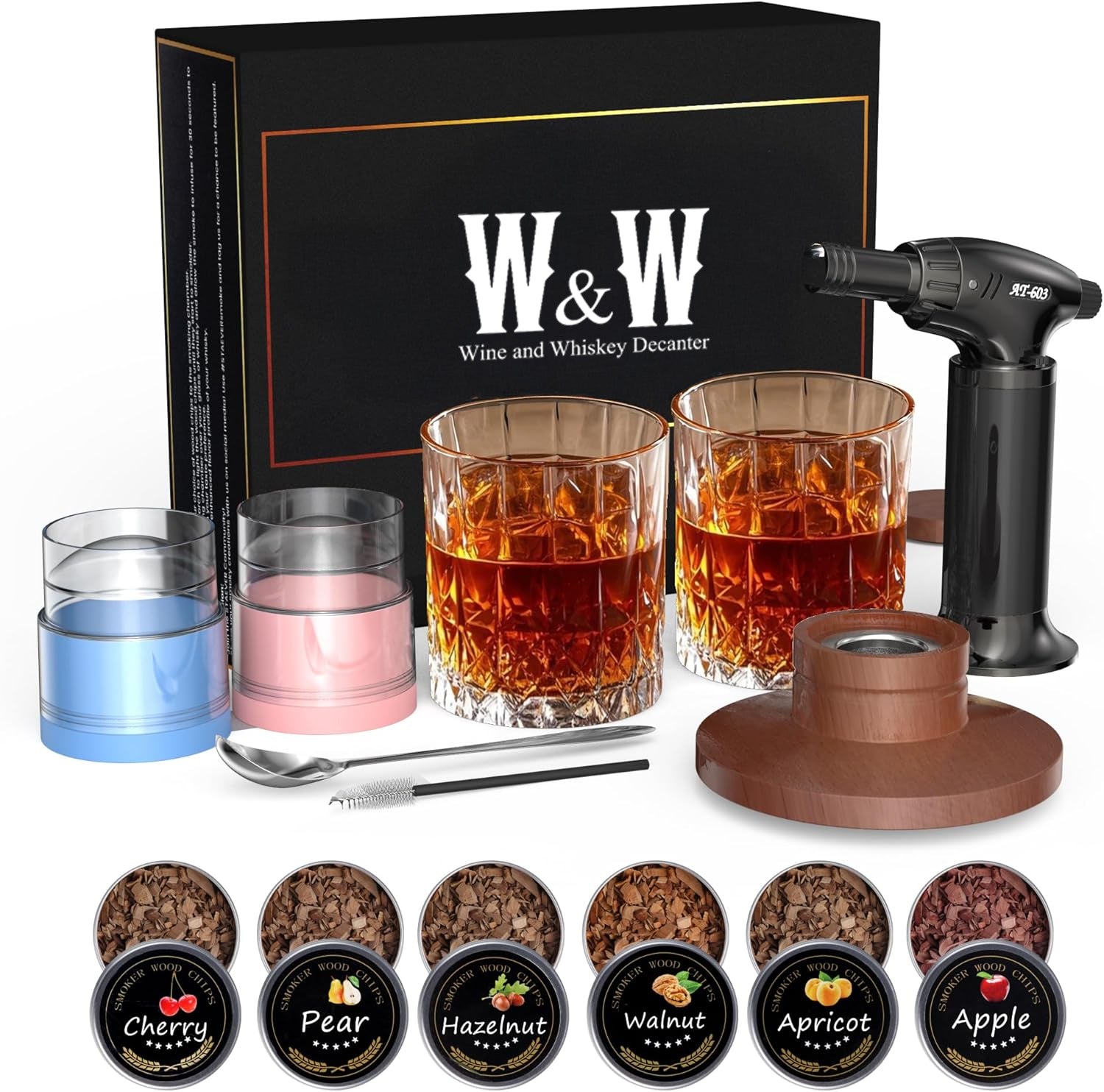 Smoker Kit With Glasses And Torch