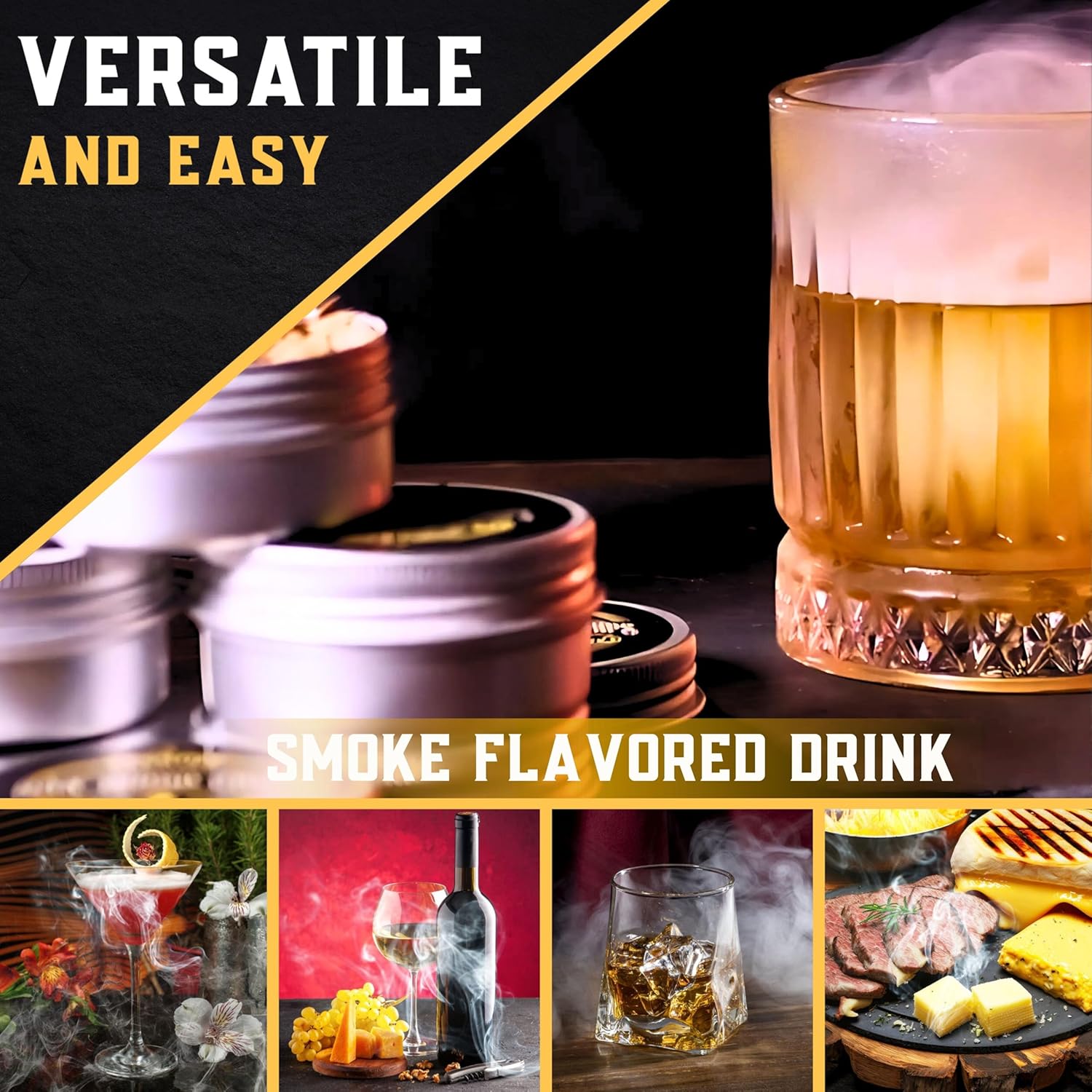 Aroma Infuser Kit With Torch-Wine and Whiskey Decanter