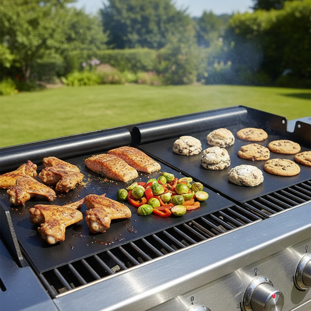 Non Stick Reusable Oven Mat For Grill Protection