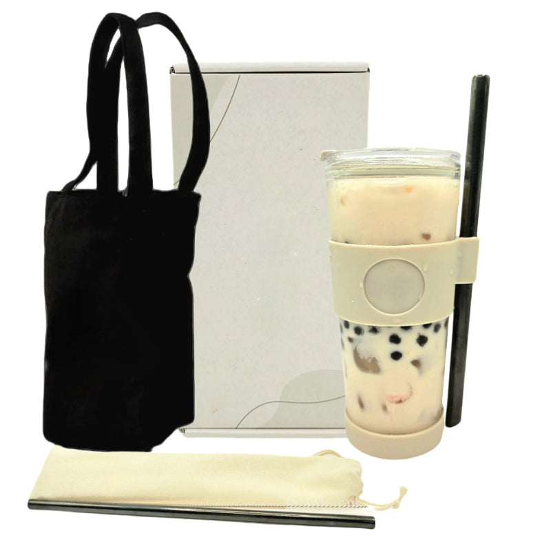 700ml Reusable Bubble Tea Tumbler With Straw-Wine and Whiskey Decanter
