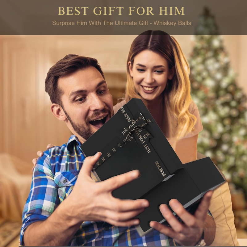 4-Piece Ball Shape Whiskey Stones Set With Coasters And Tongs-Wine and Whiskey Decanter