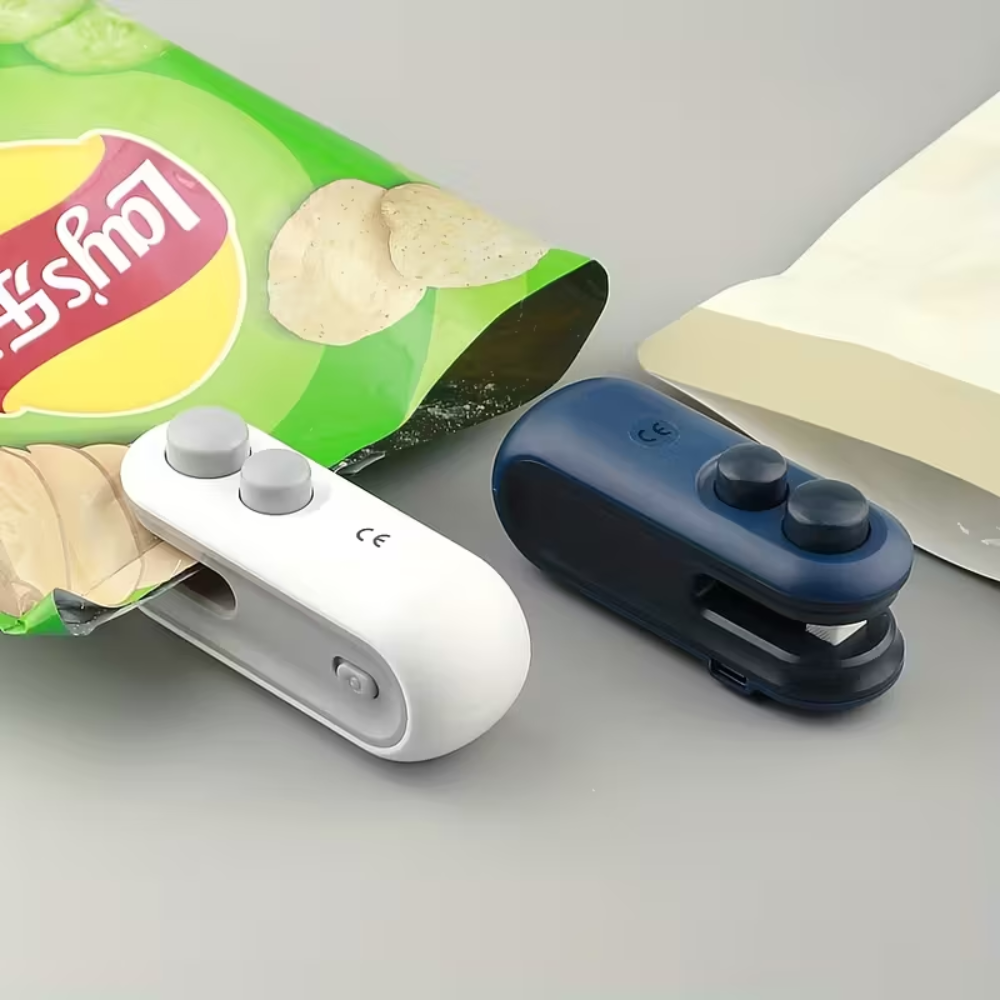 2 Piece Of Portable USB Snack Bag Sealer Heat Sealing Tool