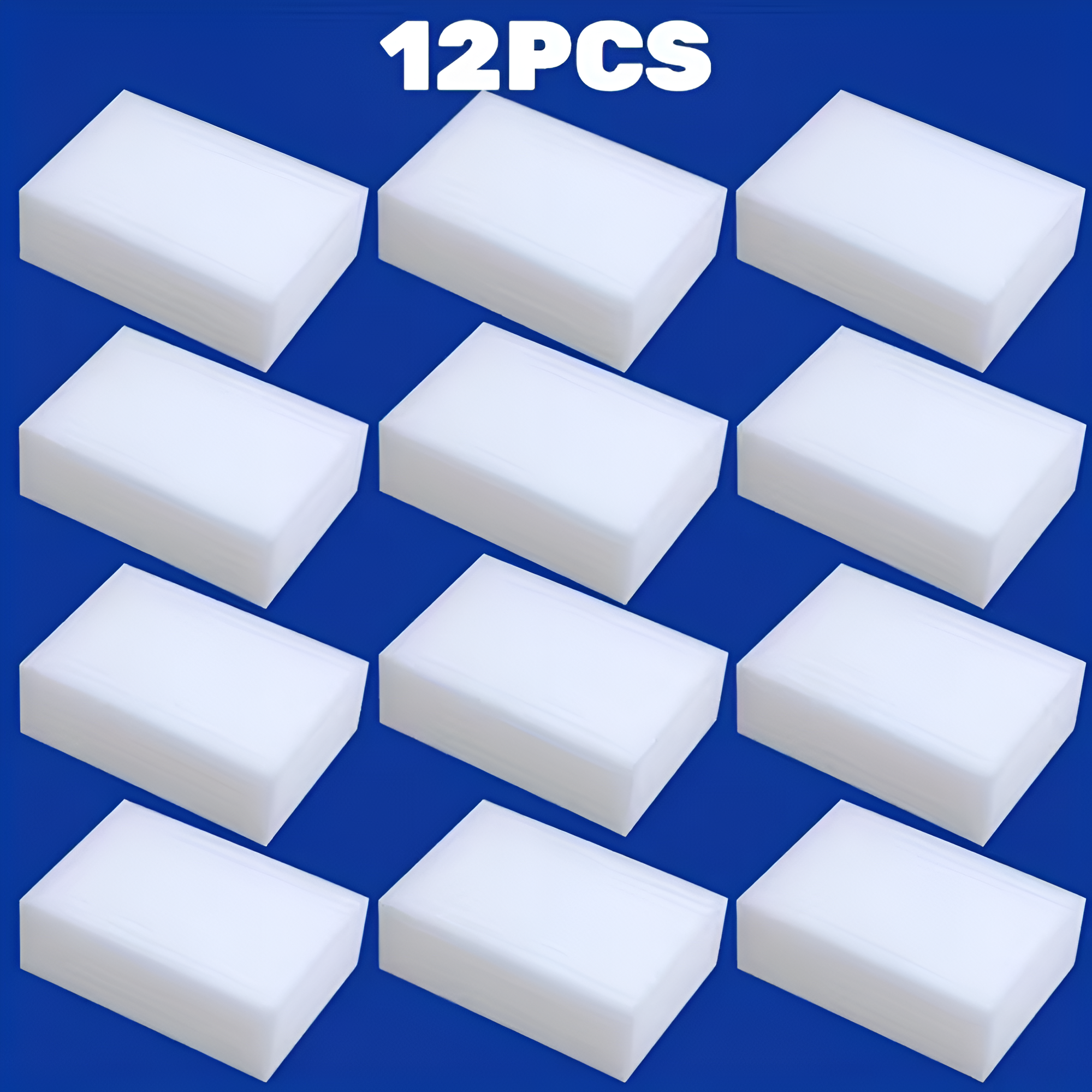 [Magic Sponge Eraser] 12pcs Magic Sponge Eraser | Melamine Sponge Foam Cleaning Pads for Kitchen