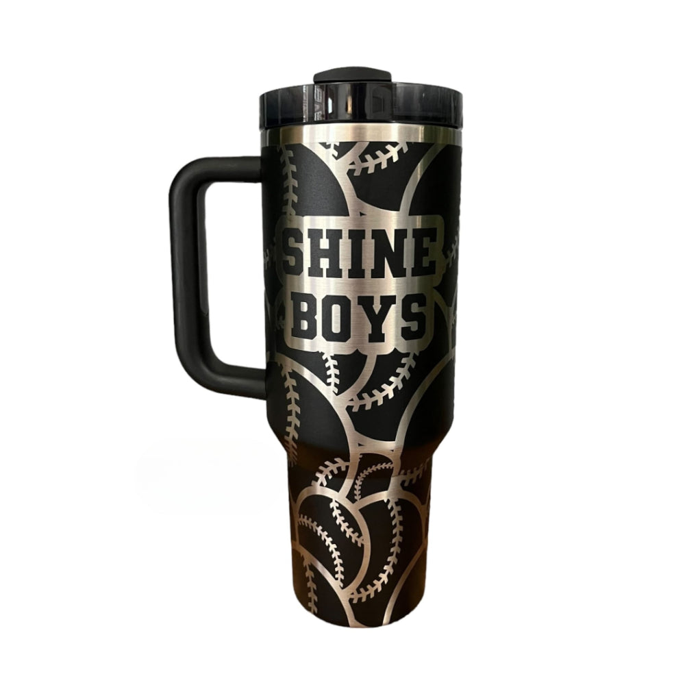 Baseball Softball Wrap Tumbler-Wine and Whiskey Decanter