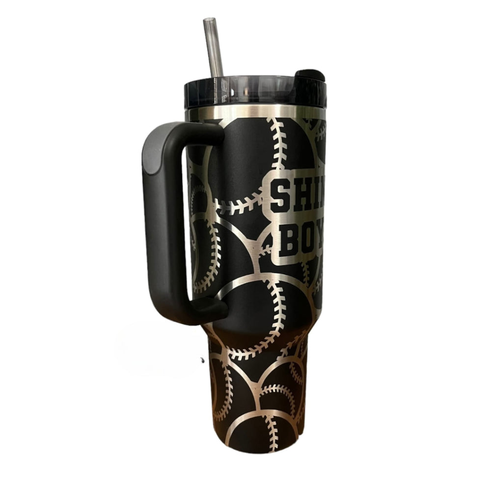 Baseball Softball Wrap Tumbler-Wine and Whiskey Decanter