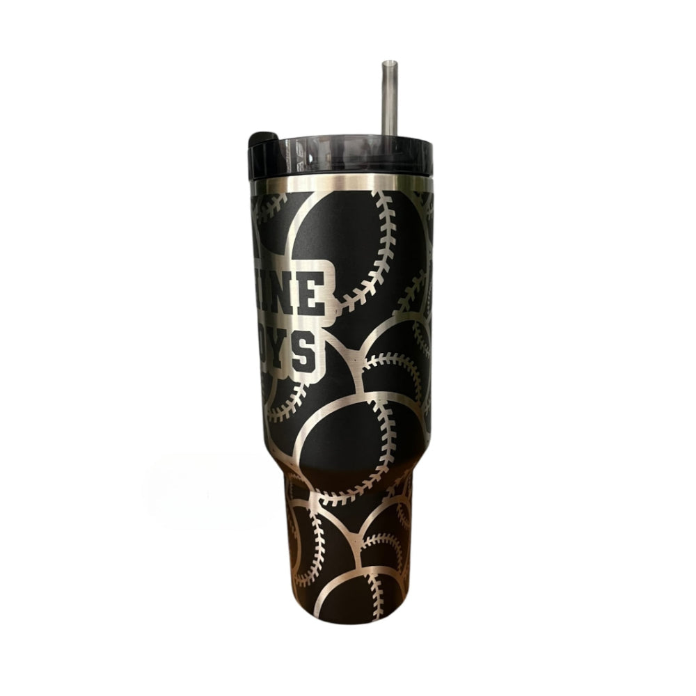 Baseball Softball Wrap Tumbler-Wine and Whiskey Decanter