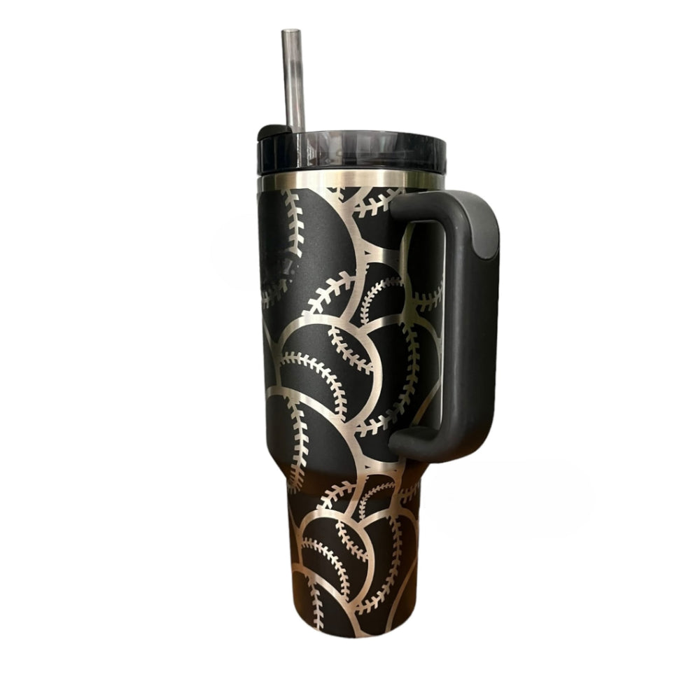 Baseball Softball Wrap Tumbler-Wine and Whiskey Decanter