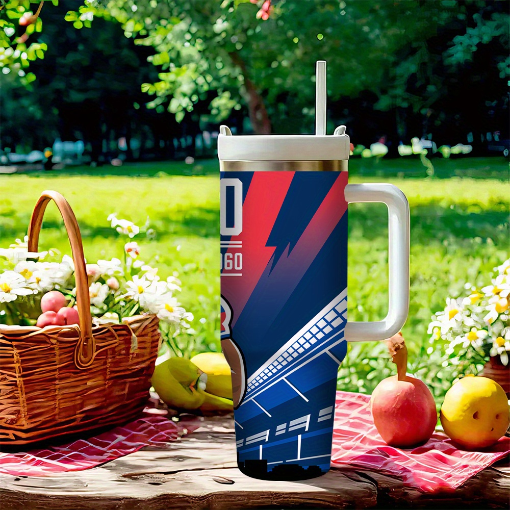 Buffalo Bills Football Team Themed Tumbler With Vacuum Insulation For Travel
