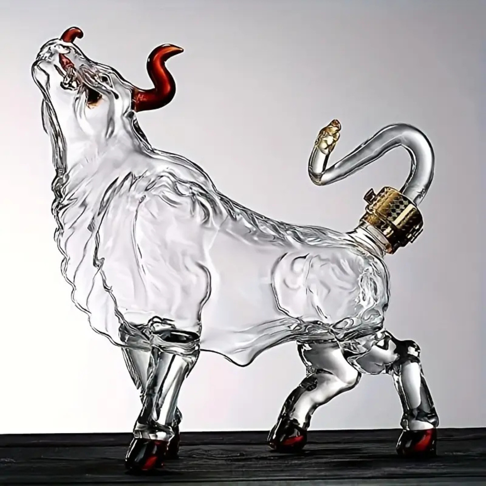 Bull Shaped Wine And Whiskey Decanter