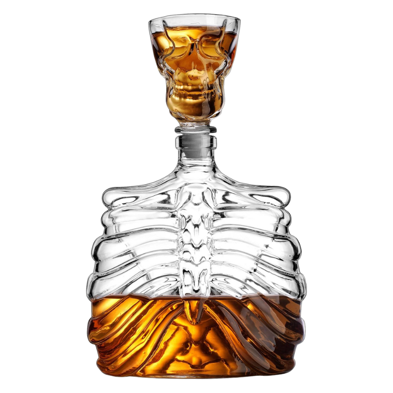Cage Design Glass Decanter For Whiskey Enthusiasts
