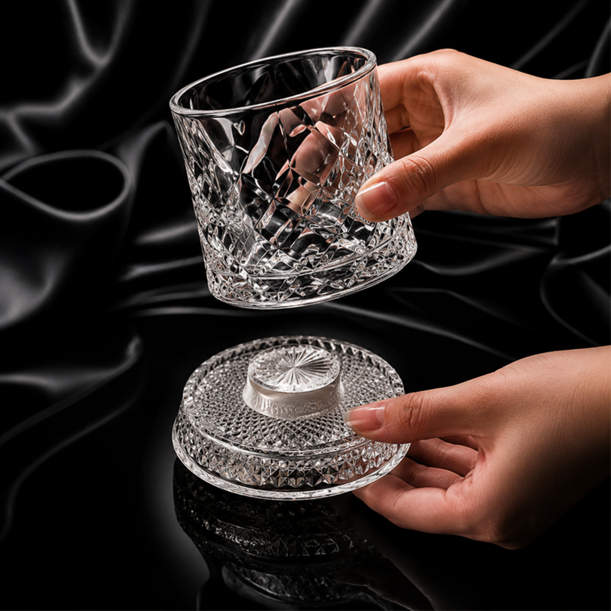 360 Degree Rotating Whiskey Glass For Stylish Drinking  