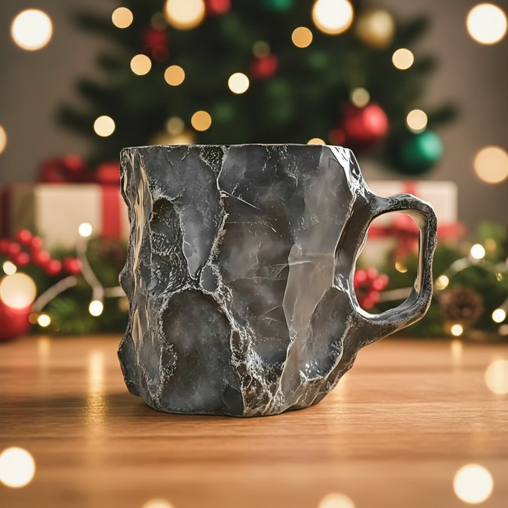 Christmas Mineral Crystal Coffee Mug For Holiday Gift