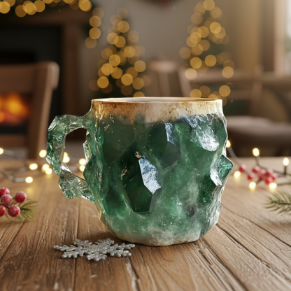 Christmas Mineral Crystal Coffee Mug For Holiday Gift