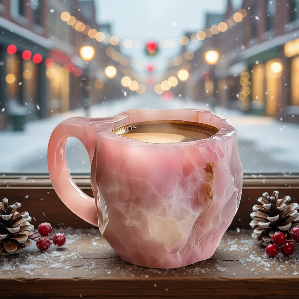 Christmas Mineral Crystal Coffee Mug For Holiday Gift