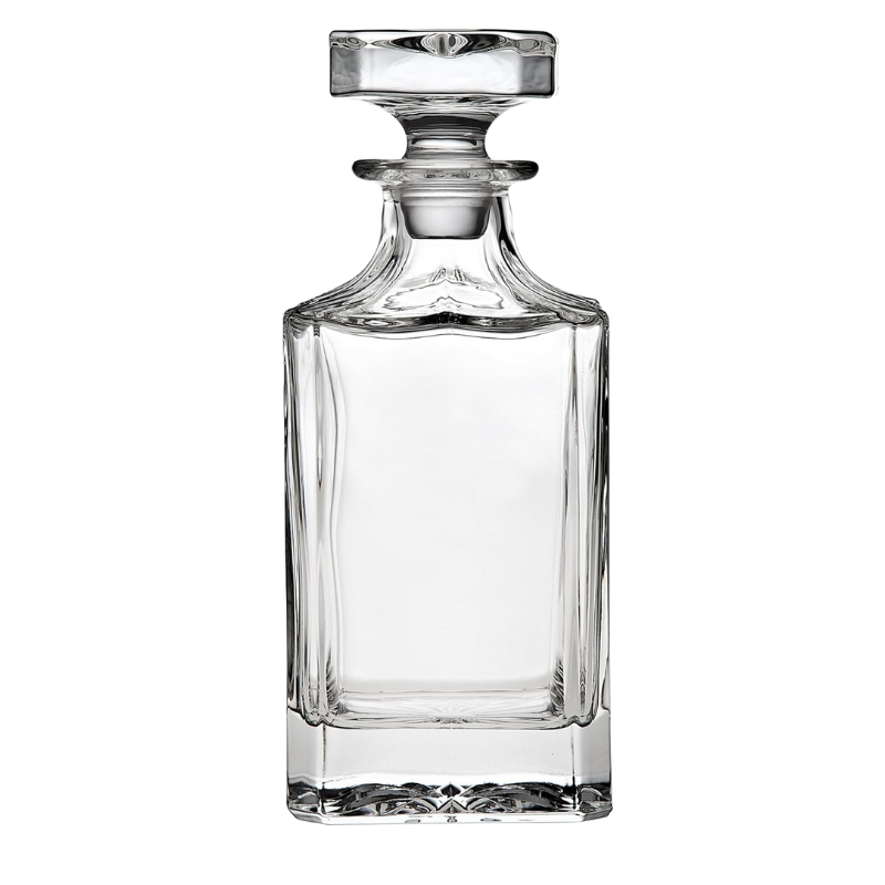 Classic Glass Whiskey Decanter With Airtight Stopper