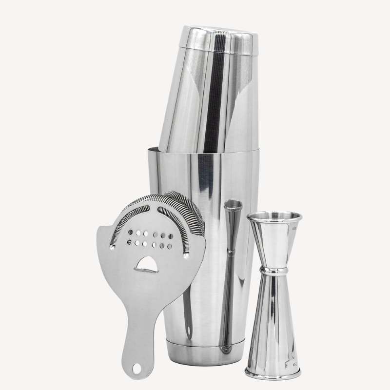 Cocktail Shaker Set Bartending Kit With Complete Stainless Steel Tools-Wine and Whiskey Decanter