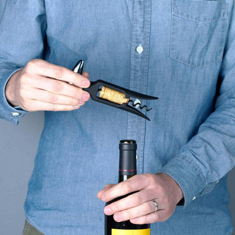 Compact Stylish Design Wine Bottle Opener Corkscrew-Wine and Whiskey Decanter