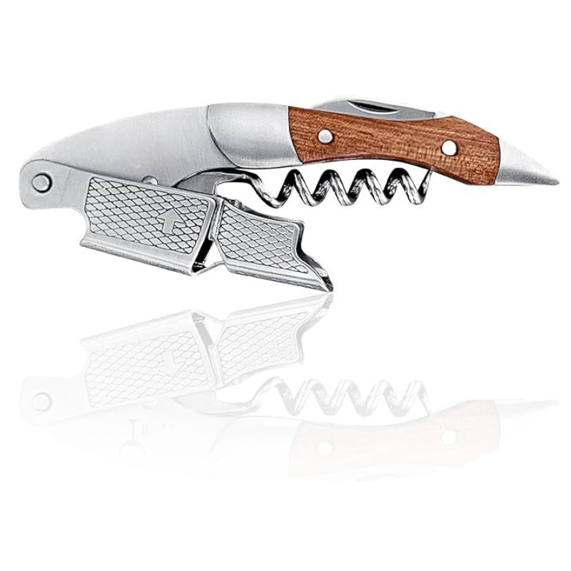 Corkscrew With Textured Grip Wine Opener-Wine and Whiskey Decanter