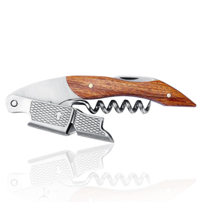 Corkscrew With Textured Grip Wine Opener-Wine and Whiskey Decanter