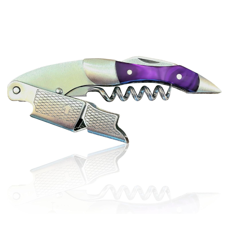 Corkscrew With Textured Grip Wine Opener-Wine and Whiskey Decanter