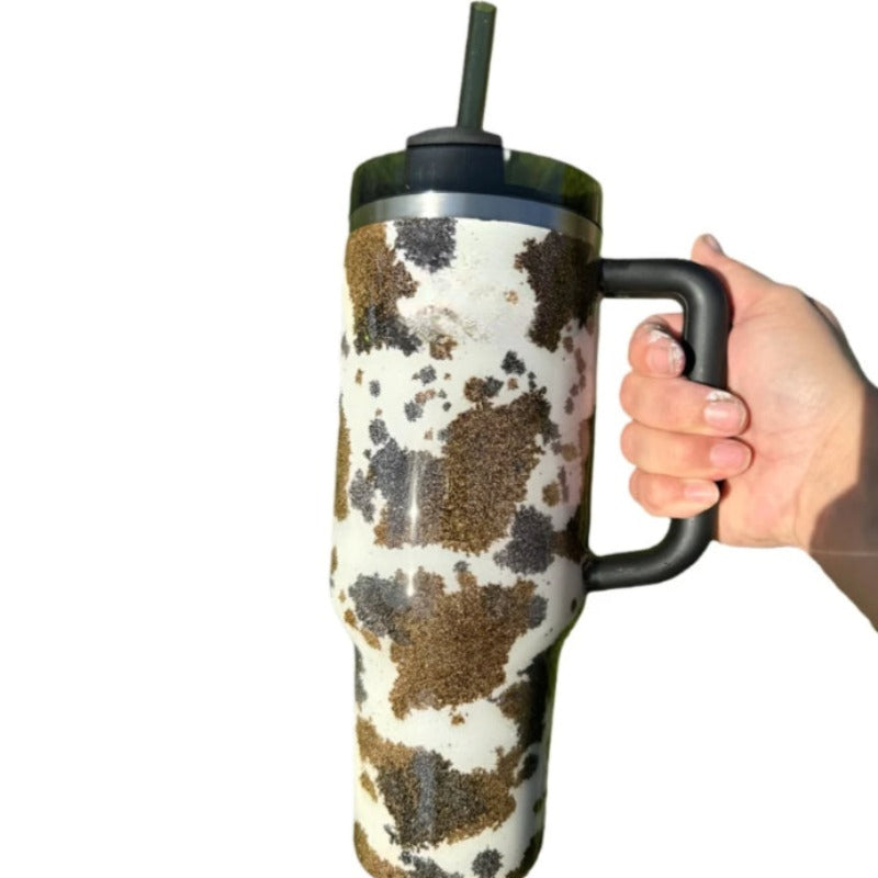 Cow Patterned 40Oz Tumbler-Wine and Whiskey Decanter