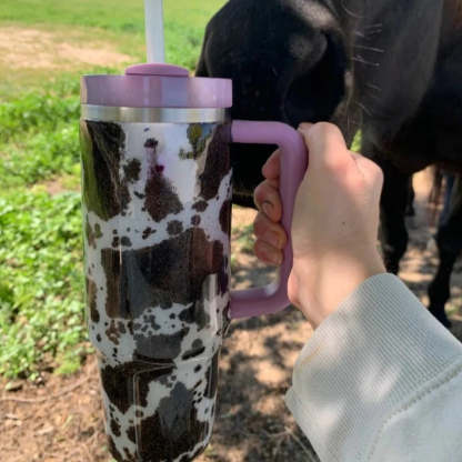 Cow Patterned 40Oz Tumbler-Wine and Whiskey Decanter