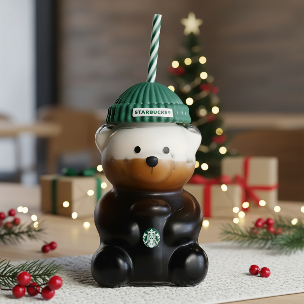 Starbucks Starbies Bearista Coffee Cup Holiday Gift Edition