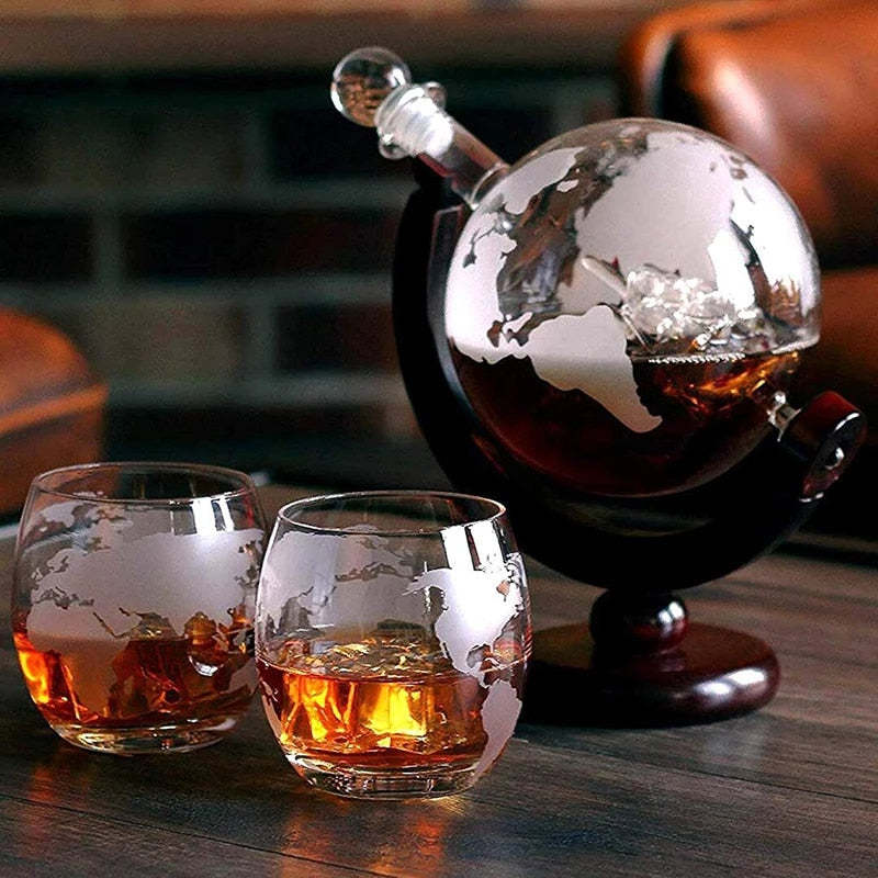 Whiskey Decanter Glass Set-Wine and Whiskey Decanter