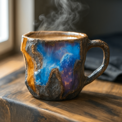Crystal Inspired Ceramic Coffee Mug-Wine and Whiskey Decanter