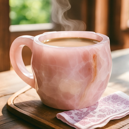 Crystal Inspired Ceramic Coffee Mug-Wine and Whiskey Decanter