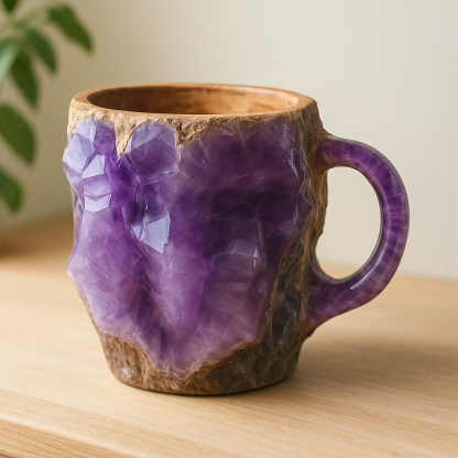 Crystal Inspired Ceramic Coffee Mug-Wine and Whiskey Decanter