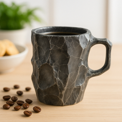 Crystal Inspired Ceramic Coffee Mug-Wine and Whiskey Decanter