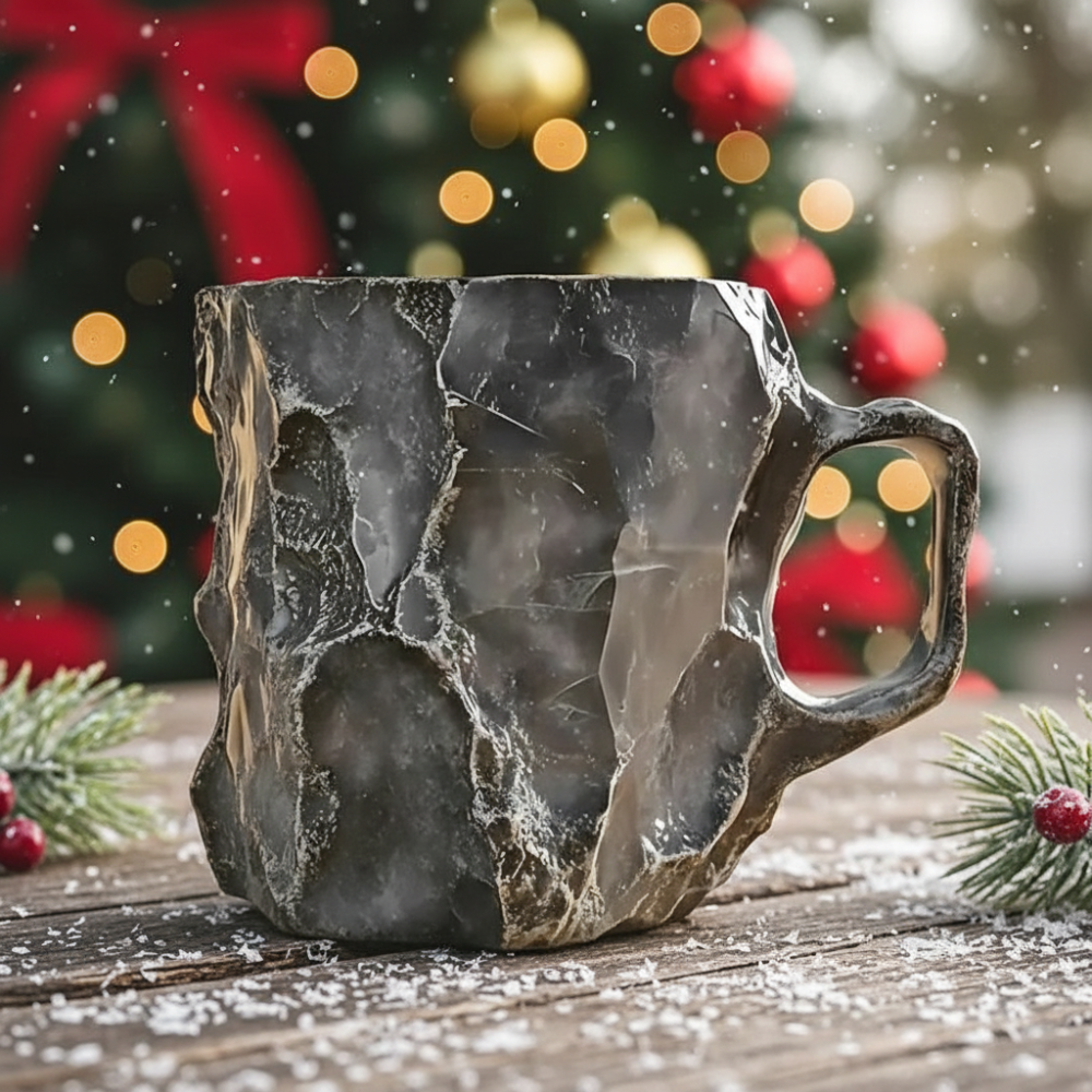 Crystal Mineral Coffee Mug For Christmas Celebration