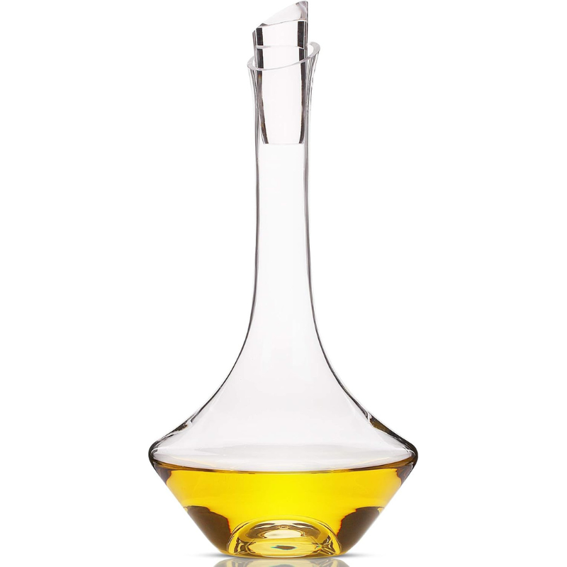 Crystal Carafe Wine Decanter With Stopper And Aeration-Wine and Whiskey Decanter